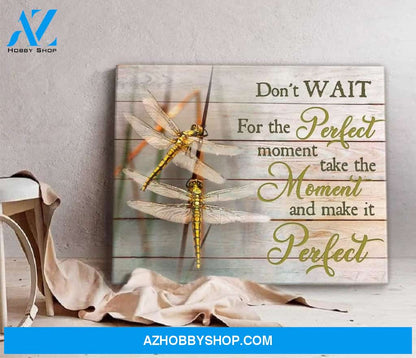 Make It Perfect Dragonfly Wall Art Canvas