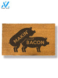 Makin' Bacon Doormat by Funny Welcome | Welcome Mat | House Warming Gift