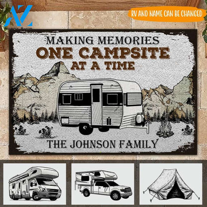 Making Memories - Camping Personalized Car Doormat Gift For Camping Lovers Home Decor Warm House Gift Welcome Mat