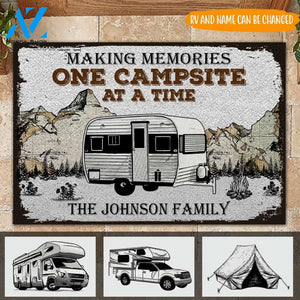 Making Memories - Camping Personalized Car Doormat Gift For Camping Lovers Home Decor Warm House Gift Welcome Mat