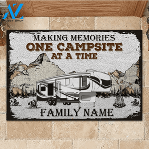 Making Memories - Camping Personalized Car Doormat Gift For Camping Lovers Home Decor Warm House Gift Welcome Mat