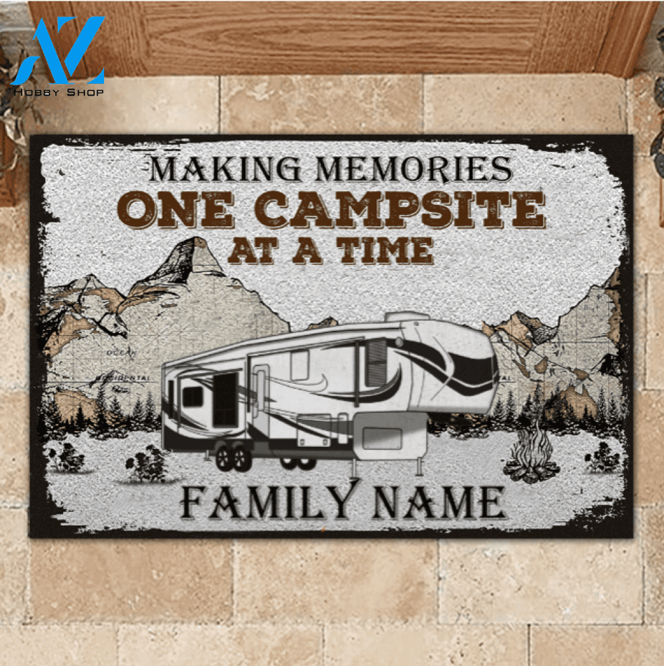Making Memories - Camping Personalized Car Doormat Gift For Camping Lovers Home Decor Warm House Gift Welcome Mat