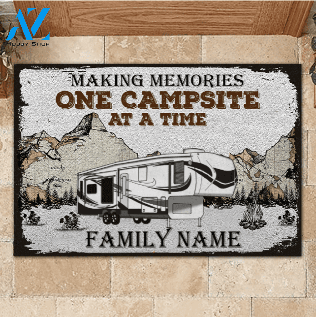 Making Memories - Camping Personalized Car Doormat Gift For Camping Lovers Home Decor Warm House Gift Welcome Mat