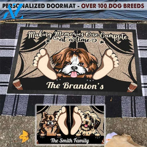 Making Memories One Campsite At A Time Doormat, Personalized Dog Welcome Mat, Custom Welcome Doormat, Camping Doormat, Camper Doormat