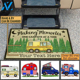 Making Memories One Campsite At A Time - Personalized Doormat