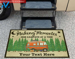 Making Memories One Campsite At A Time - Personalized Doormat