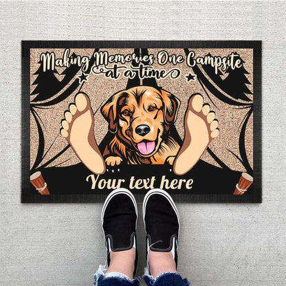 Making Memories One Campsite Doormat, Dog Lover Gift, Camping Gift