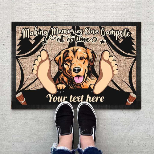 Making Memories One Campsite Doormat, Dog Lover Gift, Camping Gift