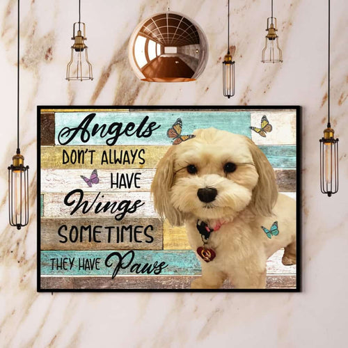 Maltese Angels Don'T Always Have Wings Paper Poster No Frame Matte Canvas Wall Decor
