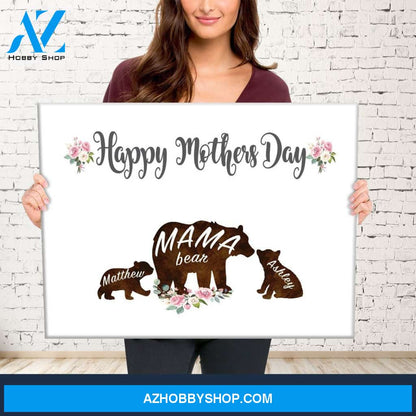 Mama Bear Names Premium Canvas