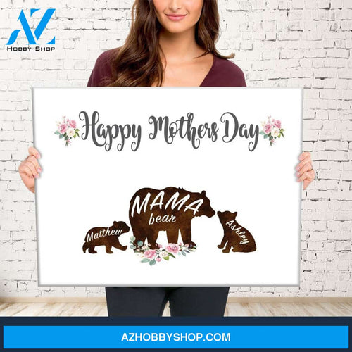 Mama Bear Names Premium Canvas