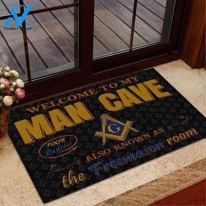 Man Cave Freemason Room Doormat | WELCOME MAT | HOUSE WARMING GIFT