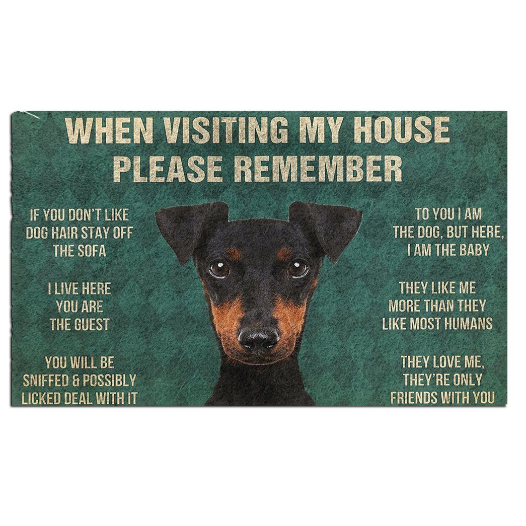 Manchester Terrier's Rules Doormat