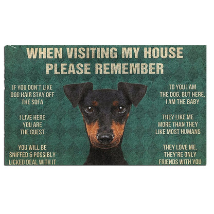 Manchester Terrier's Rules Doormat