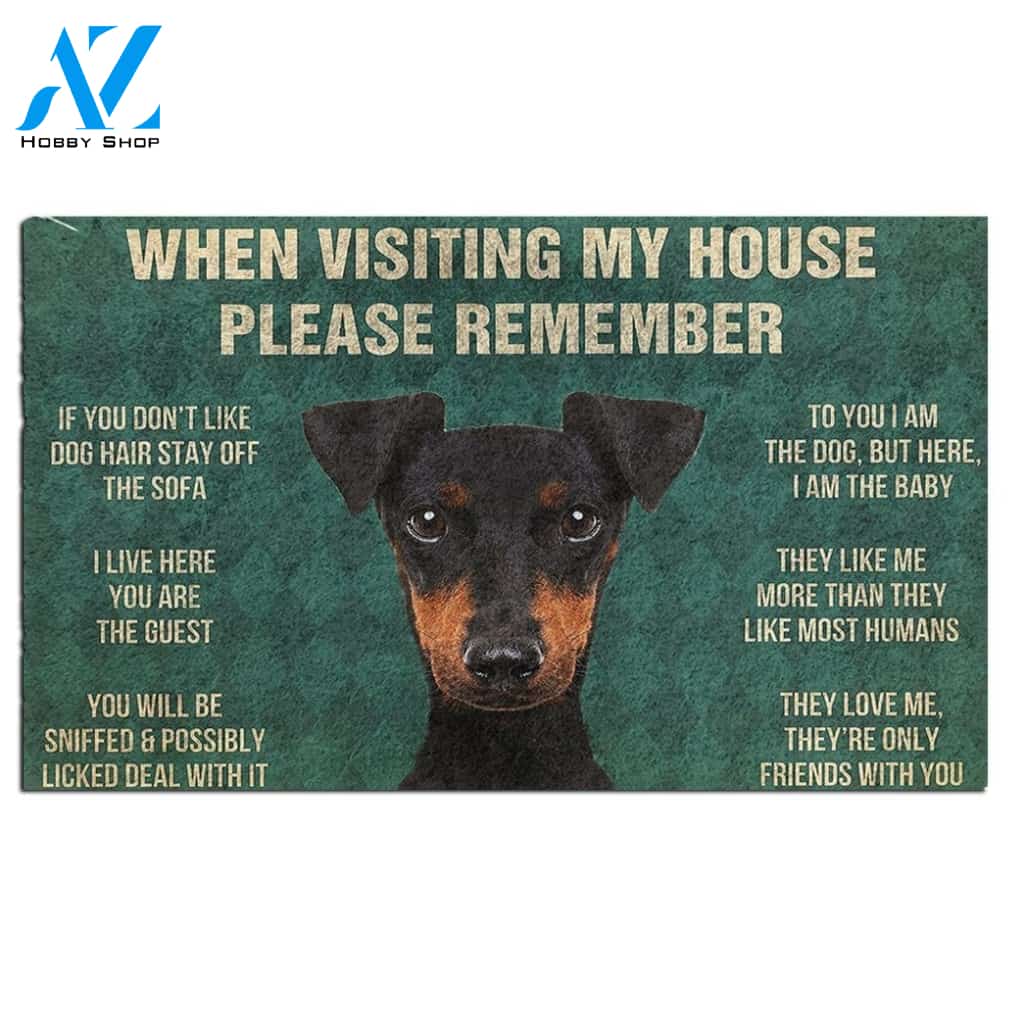 Manchester Terrier's Rules Doormat