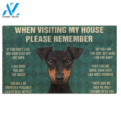 Manchester Terrier's Rules Doormat