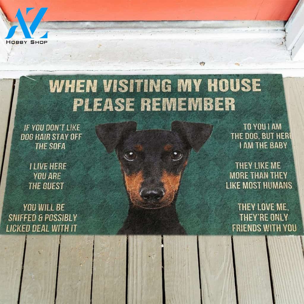 Manchester Terrier's Rules Doormat