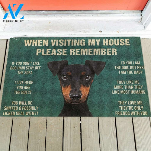 Manchester Terrier's Rules Doormat