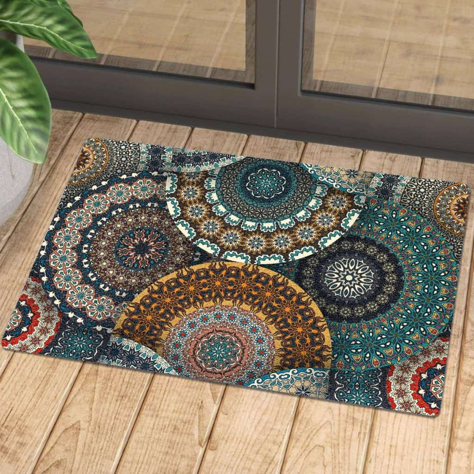 Mandala Boho 31 Doormat | Colorful | Size 8x27'' 24x36''