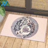 Mandala Fish Doormat 8 | Welcome Mat | House Warming Gift