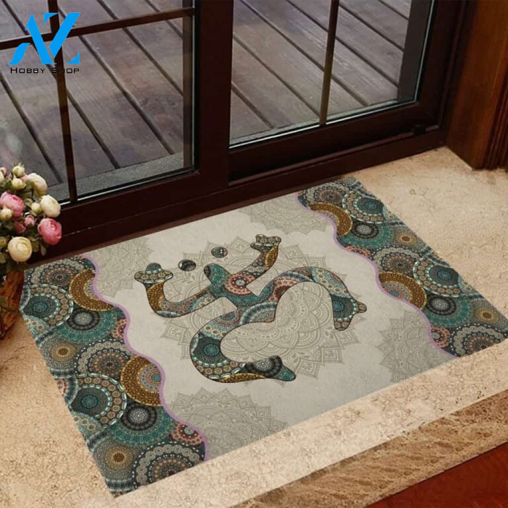 Mandala Frog Puerto Rican Doormat