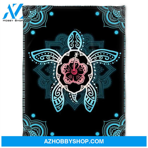 Mandala Turtle Blanket, Soft Blanket, Fleece Blanket.Gift For Friend Family Home Decor Bedding Couch Sofa Soft and Comfy Cozy