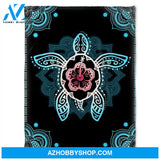 Mandala Turtle Blanket, Soft Blanket, Fleece Blanket.Gift For Friend Family Home Decor Bedding Couch Sofa Soft and Comfy Cozy