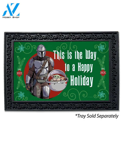 Mandalorian Merry Christmas Doormat - 18" x 30"