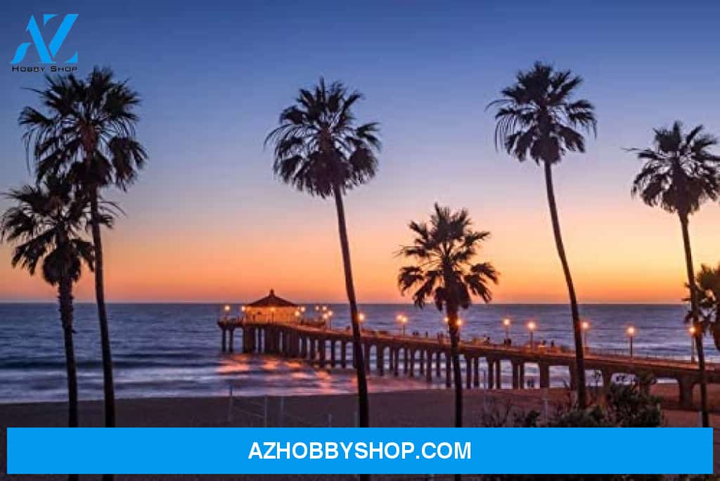 Manhattan Beach Pier At Sunset Los Angeles California Photography