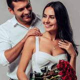To My Girlfriend Necklace - The Day I Met You - Alluring Necklace Meaningful Necklace For Girlfriend