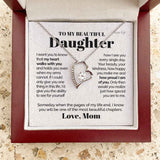 Forever Love Necklace - To my Beautiful Daughter - I'm proud of you - Forever love necklace Gift For
