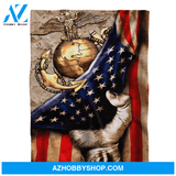 Marine Corp Symbol Blanket