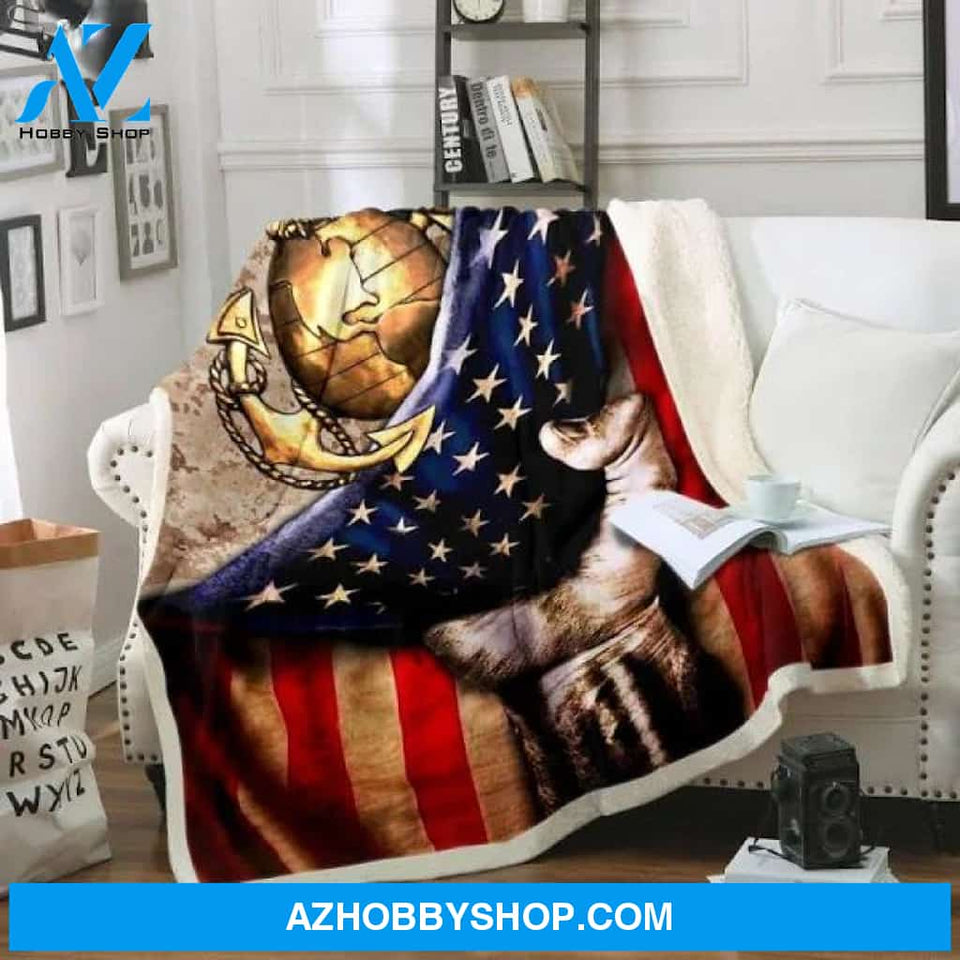 Marine Corp Symbol Blanket