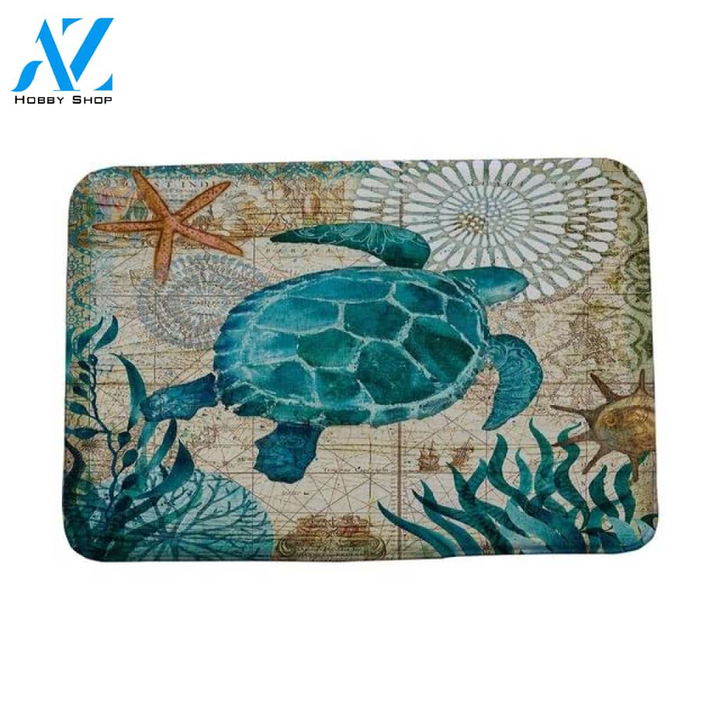 Marine Style Door Mat (Sea Turtle/Whale/Sea Horse/Octopus)