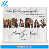 Marriage Anniversary Gift Unique Wedding Gift Idea Customized Canvas Print