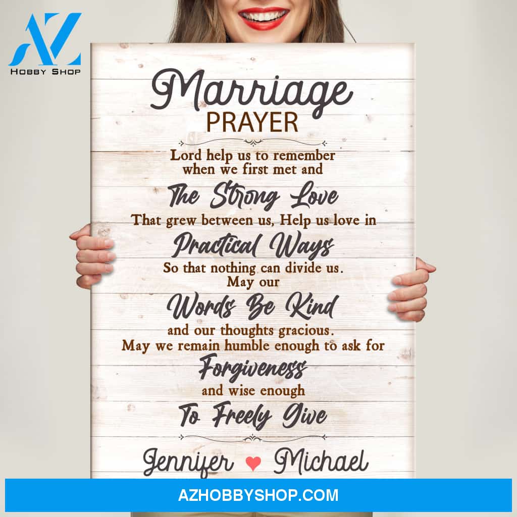 Marriage Prayer Premium Canvas