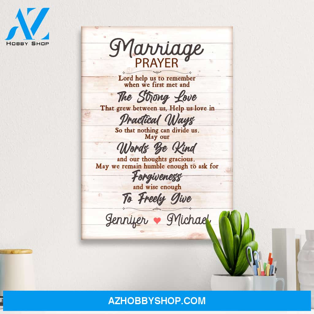 Marriage Prayer Premium Canvas