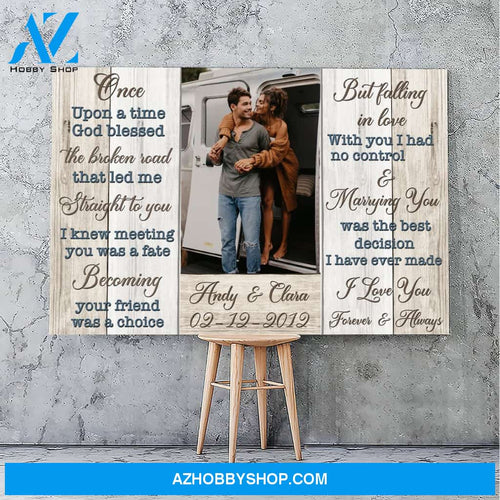 Marrying you was the best decision I have ever made - Personalized canvas