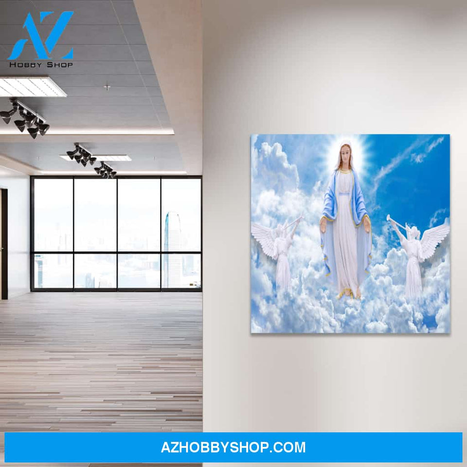 Mary in Heaven Canvas Art