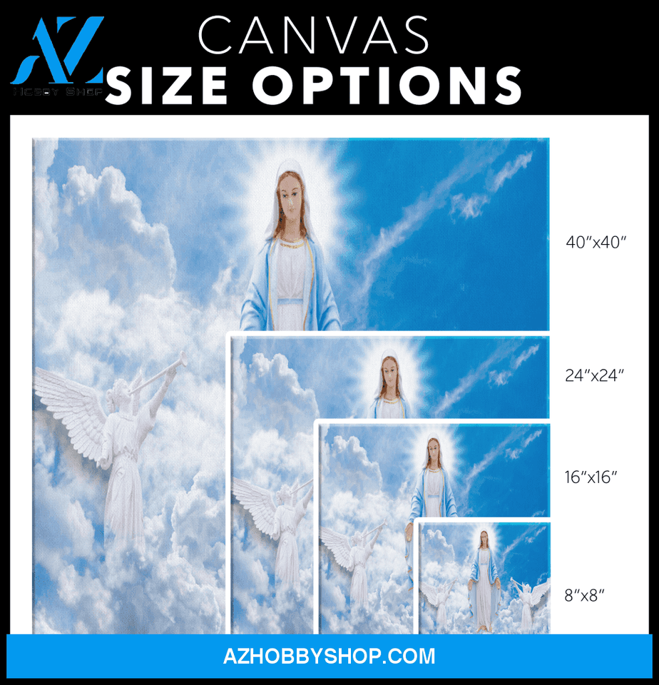 Mary in Heaven Canvas Art