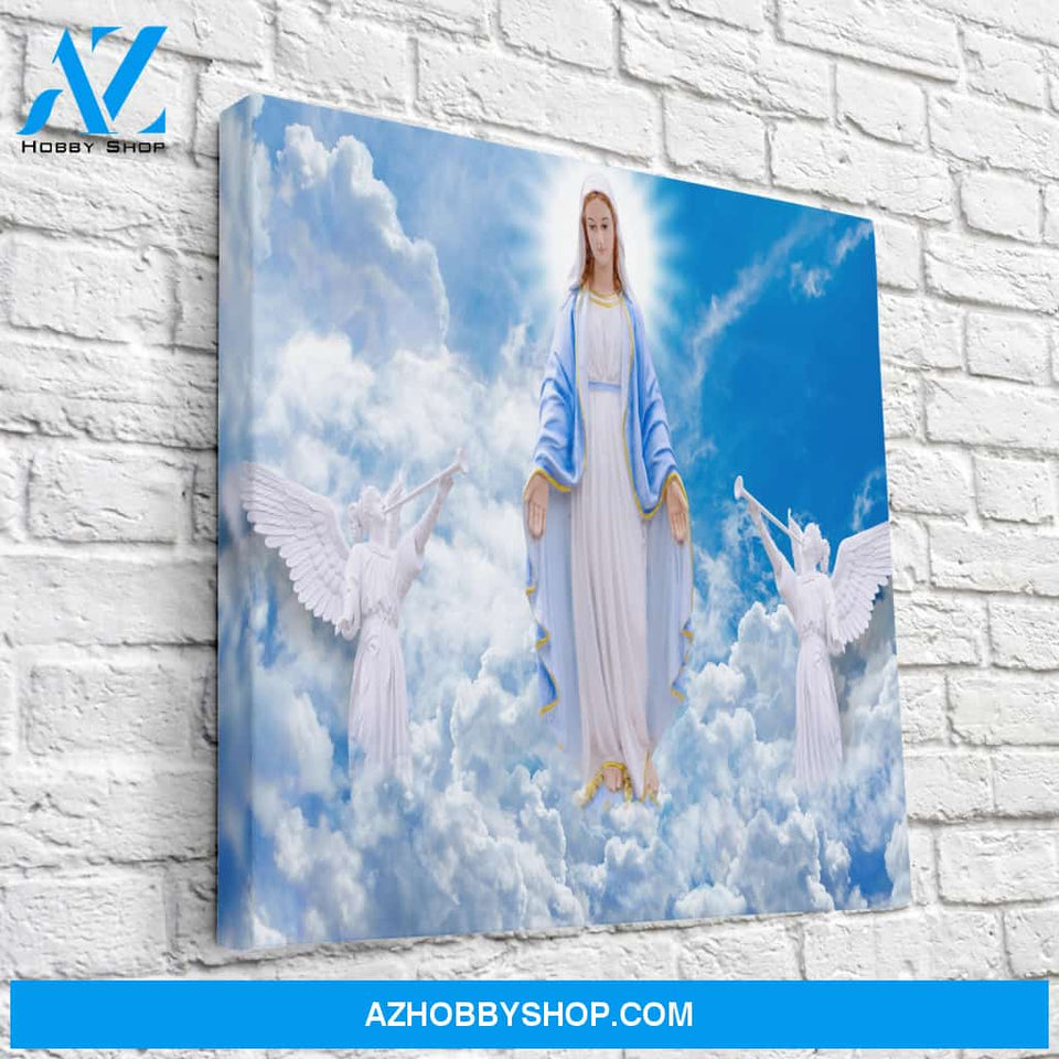 Mary in Heaven Canvas Art