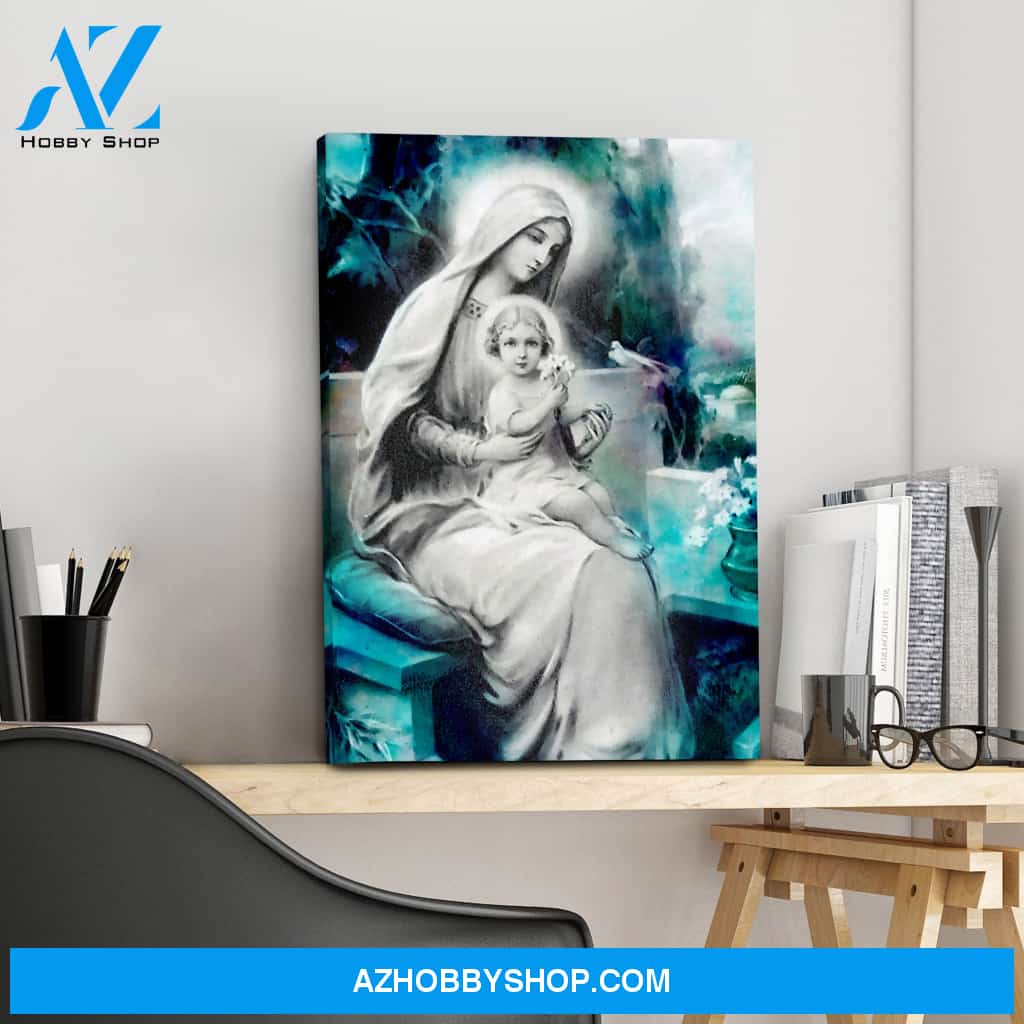 Mary with baby Jesus Canvas Art