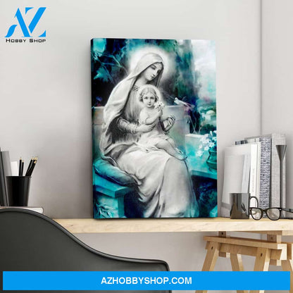 Mary with baby Jesus Canvas Art