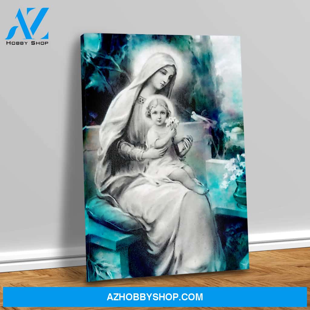 Mary with baby Jesus Canvas Art