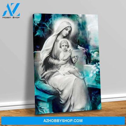 Mary with baby Jesus Canvas Art