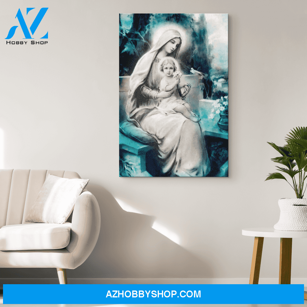Mary with baby Jesus Canvas Art