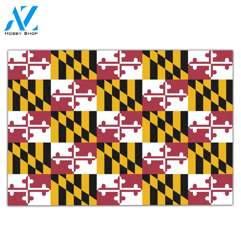 Maryland Flag H123138 Doormat | Welcome Mat | House Warming Gift