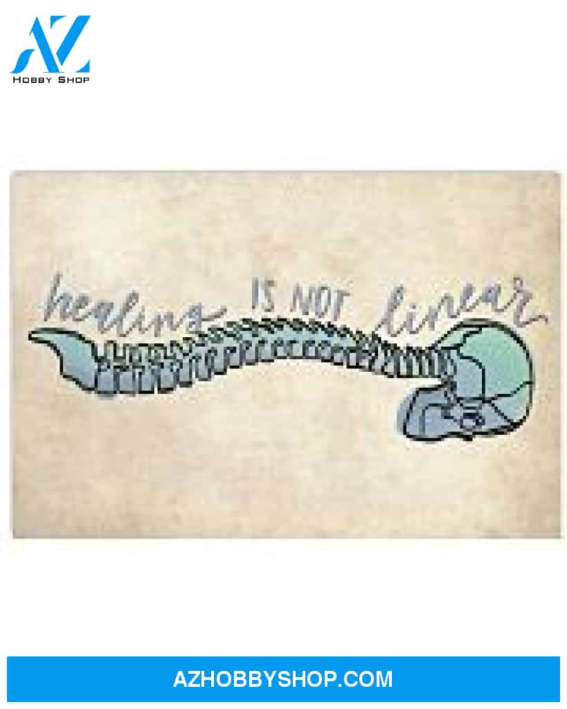 Massage Therapist Poster Healing Is Not Linear Wall Decor