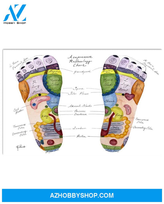 Massage Therapist Reflexology Poster Wall Decor
