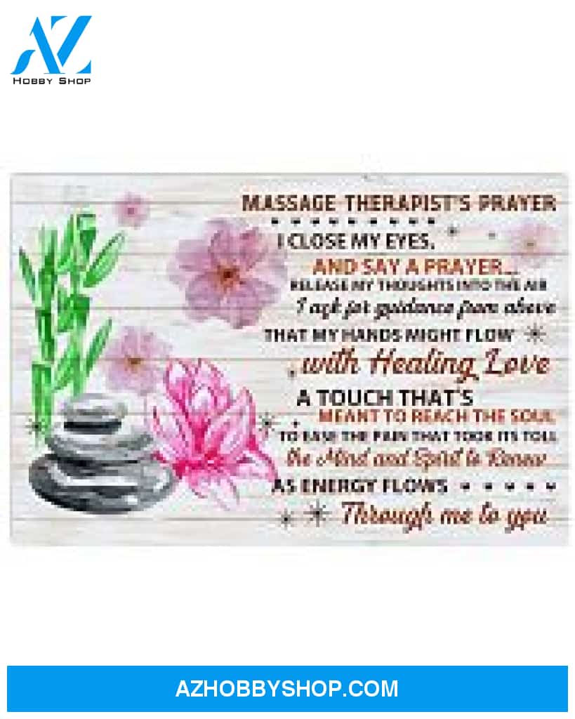 Massage Therapist S Prayer Poster I Close My Eyes Wall Decor